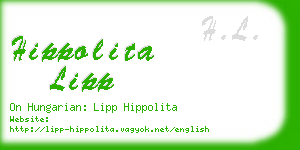 hippolita lipp business card